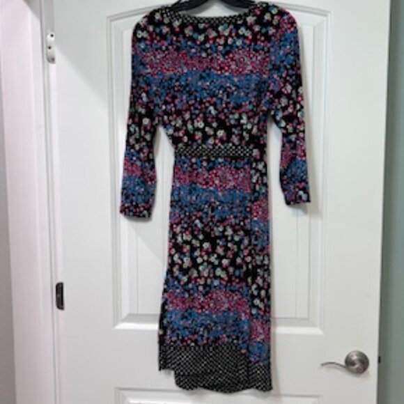 Motherhood Maternity XL Wrap Dress 3/4 Sleeve - Picture 2 of 5